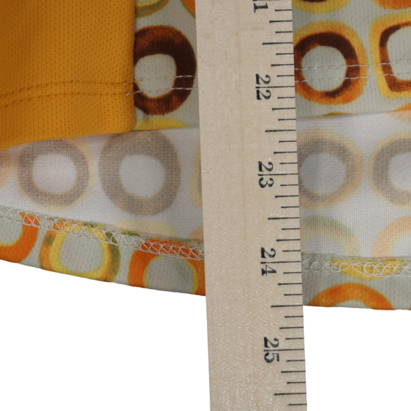 She Beest Orange Cycle Top Womens Medium Tee Shirt Active 1/2 Zip Bike Pockets - Picture 9 of 14